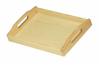 Holztablett Tablett Holz Serviertablett Betttablett 30x20x5 cm