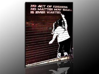 Banksy Graffiti Street Art Bild auf leinwand 100x70cm Wandbilder k