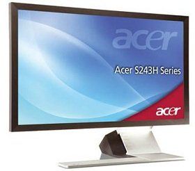 Acer S243HLbmii 61 cm Slim LED Monitor schwarz Computer