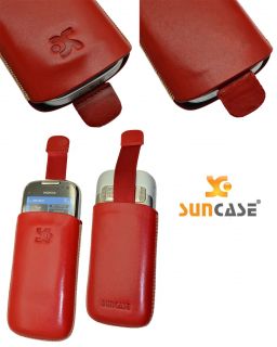Original SunCase Leder Etui Hülle *LUXUS* für Nokia C7
