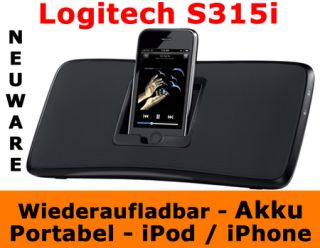 Logitech S315i iPod iPhone 4 4S 3 3G   Dockingstation Wiederaufladbar