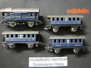 Märklin 00/H0 Sondermodell Personenzug blau, 327, 328, 800