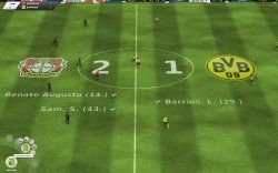 Fußball Manager 12 Ergebsnisanzeige im 3D Spiel
