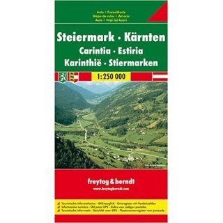 Steiermark, Kärnten. Autokarte. 1  250 000. Freytag