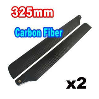 4x 325mm Real Carbon Main Blade for Trex 450 series Helicopter