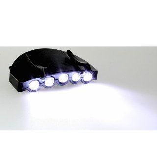 Stirnlampe für Mützen Kopflampe 5 LED Sport & Freizeit
