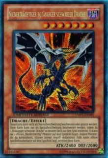 YUGIOH Niederträchtiger rotäugiger schwarzer Drache SR