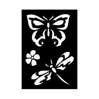 Tattoo Schablone Schmetterling und Libelle 263 006 von Createx