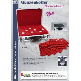 SAFE ALU Münzkoffer Diamant Schwarz 269 XXL STANDARD 8 Tableaus in