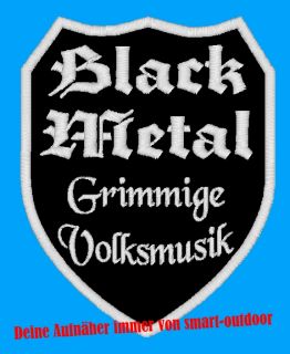Patch Heavy Black Metal Gothic Punk Aufnäher Wappen