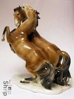 PFERDEGRUPPE Pferd Pferde UNTERWEISSBACH Porzellan Skulptur