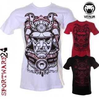 Venum Samurai Mask T Shirt schwarz weiß rot S M L XL XXL MMA UFC