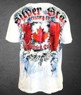 Patrick PREDATOR Cote UFC 113 Silver Star T shirt WHITE