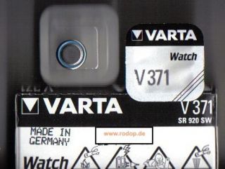 2x V371 Varta Knopfzellen Silber SR69 920   921 SR920SW