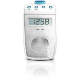 Aquabourne Duschradio mit Thermometer und Uhr Radio Bad 