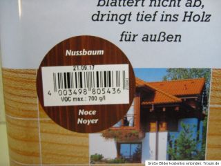 Prosol Holz Lasur (1L 4,50,  €) nussbaum Holzschutz