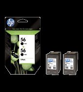 HP Patrone Nr.56 Doppelpack Tinte schwarz 2x450 Seiten DeskJet 5550