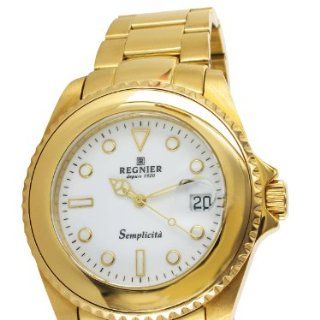 Regnier Herren Armbanduhr XL Semplicita Analog Edelstahl 2030312