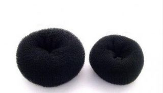 Haar Knotenrolle Duttkisssen Donut Knotenkissen Schwarz Neu