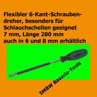 Flexibler Schraubendreher Sechskant 7mm Schraubenzieher