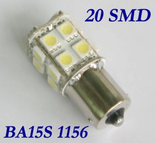 1156 382 BA15S P21W 20 SMD LED Bulb White Tail Light