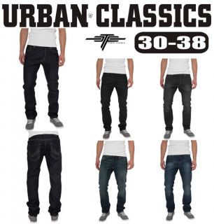 URBAN CLASSICS Straight Fit Jeans TB375 W30 38 L32 34 Herren Hose
