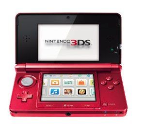 Nintendo 3DS Metallic Red Handheld Spielkonsole PAL 0040004813206