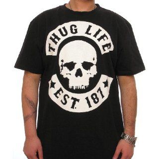 THUG LIFE Skull Tee T Shirt  black
