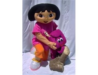 Unisex Adult Size Explorer Girl Dora Mascot Costume