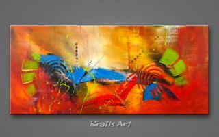 BRATIS / UNIKAT Acryl Bilder Gemälde Kunst abstrakt 396