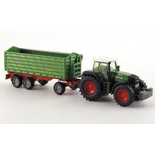 Fendt Traktor mit Drei Achs Kippanhänger, Modellauto, Fertigmodell