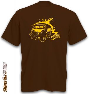 Shirt Unimog 406 Landmaschine Trecker Landmaschine   braun/gelb