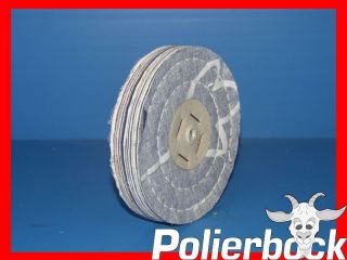 125x25x10mm Polierscheibe fest polieren für Polierbock