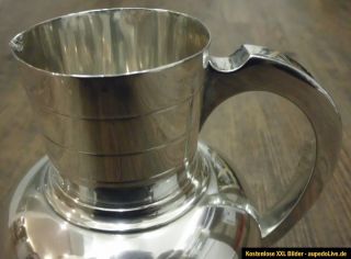 Dragsted Weinkrug Krug Jug Silber 830 Kopenhagen 1907, 396 Gramm