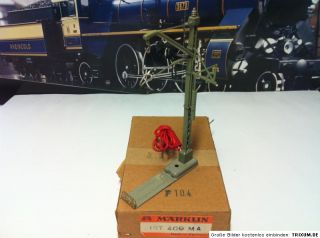 Märklin Oberleitung 1 Stück Anschlußmast 409MA/7010 mit OVP.(2