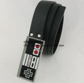 80s Video Game Pad Controler Retro Buckle Leather Belt