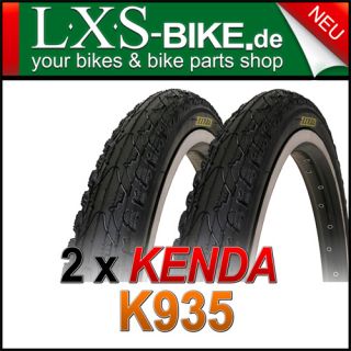 Kenda K935 Fahrrad Reifen 20 x 1 75 47 406 schwarz 2 Stueck NEU Set