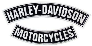 HD Harley Davidson PATCH / Aufnäher groß  ROCKER SET 