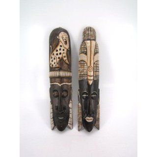 60cm Holzmaske Holz Maske Afrika Art Löwe Figur Skulptur Fair