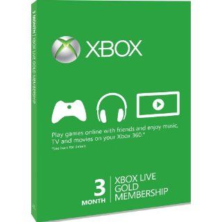 Xbox 360   Xbox LIVE Gold 3 Month Membership Card [UK Import] 
