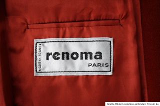 Renoma Paris Dandy Samt Blazer Jacket 48 S dunkelorange TOP
