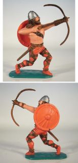 Timpo Toys Wikinger Bogenschütze mit rotem Schild