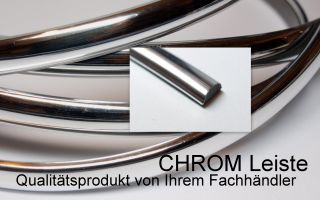 5m CHROM Zierleiste selbstklebend 9mm Chromleiste