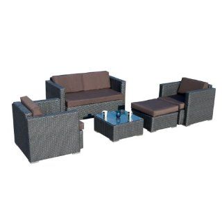 Ambientehome 63439AM Loungegruppe 5 teilig Java Topstar deluxe