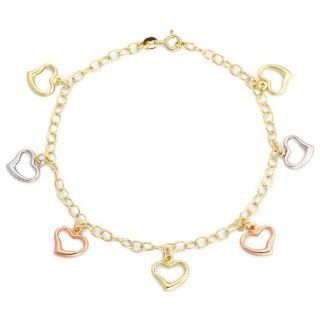 Damen Fußkette 9 Karat (375) Tricolor 3.24.3524 Schmuck