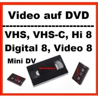 Stunde, VHS,VHS C,Digital 8,Hi8, MiniDv,Digitalisieren auf DVD