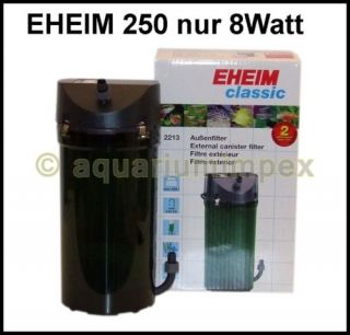 EHEIM Classic 2213 Aussenfilter 440L/H bis 250 L 8 Watt Filter