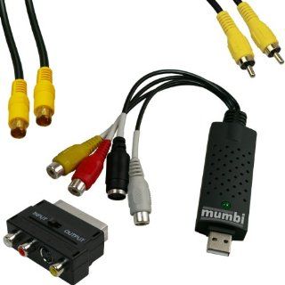 mumbi Video Grabber USB 2.0 KOMPLETTPAKET Den Audio und Videograbber