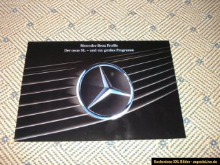 Mercedes Benz Der neue SL Prospekt/Programm/Prospectus/Brochure