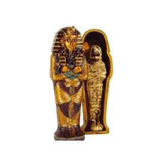 Sarkophag mit Mumie Tut Ench Amun Ägyptische Figuren Deko 